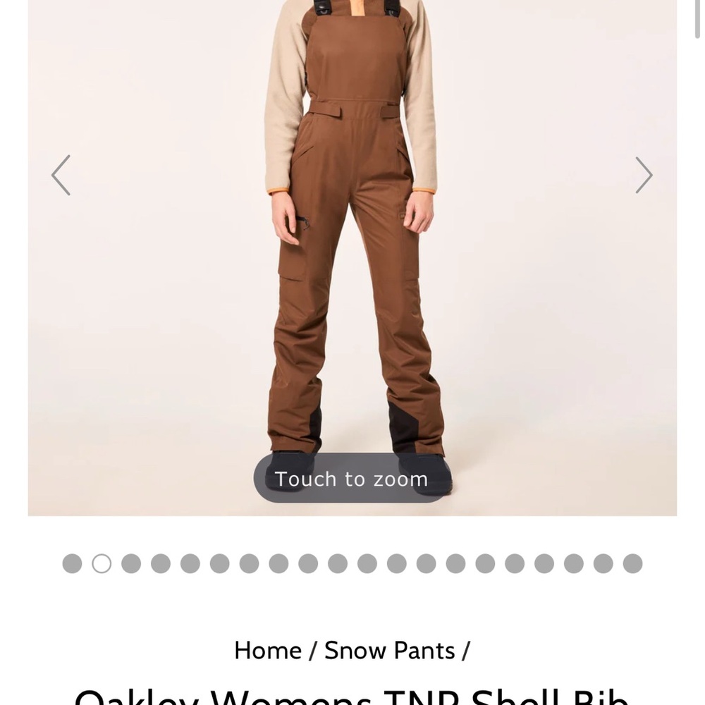 Oakley Women's Brown Snow Bib Pants